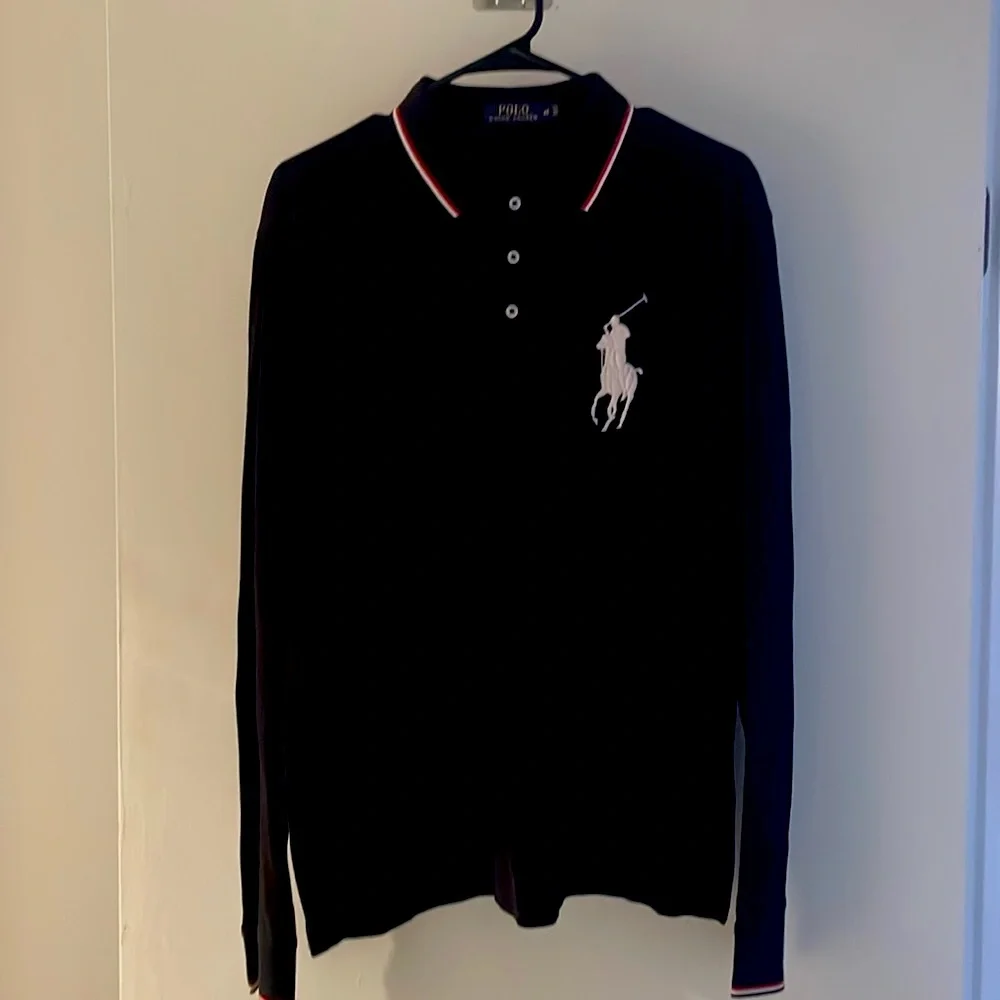 *SALE* Polo Ralph Lauren Long Sleeve Black Polo